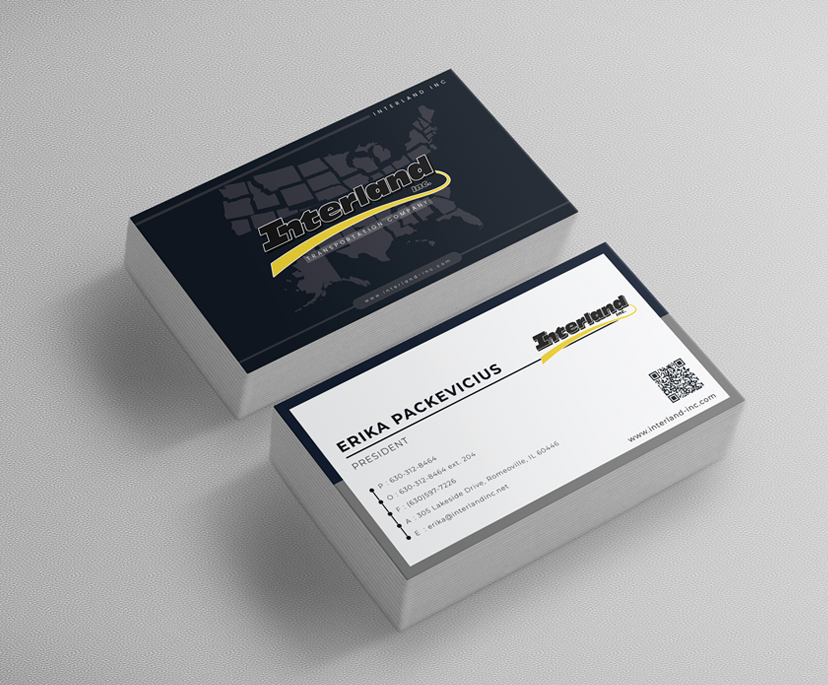 Business Cards Design for Interland Inc