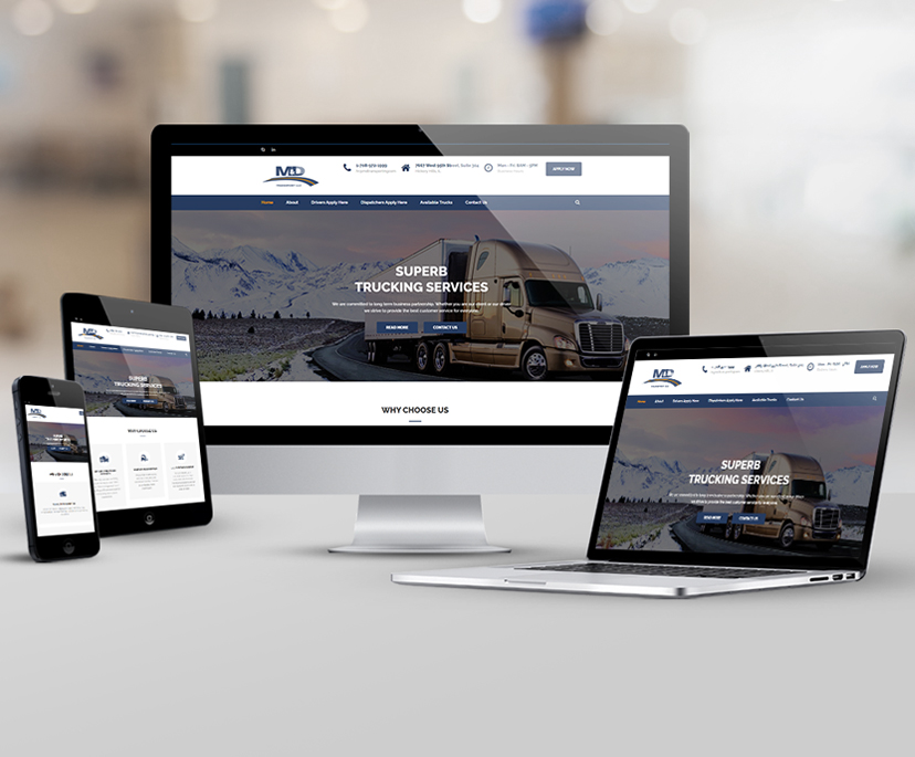 Website for M&D Transport LLC