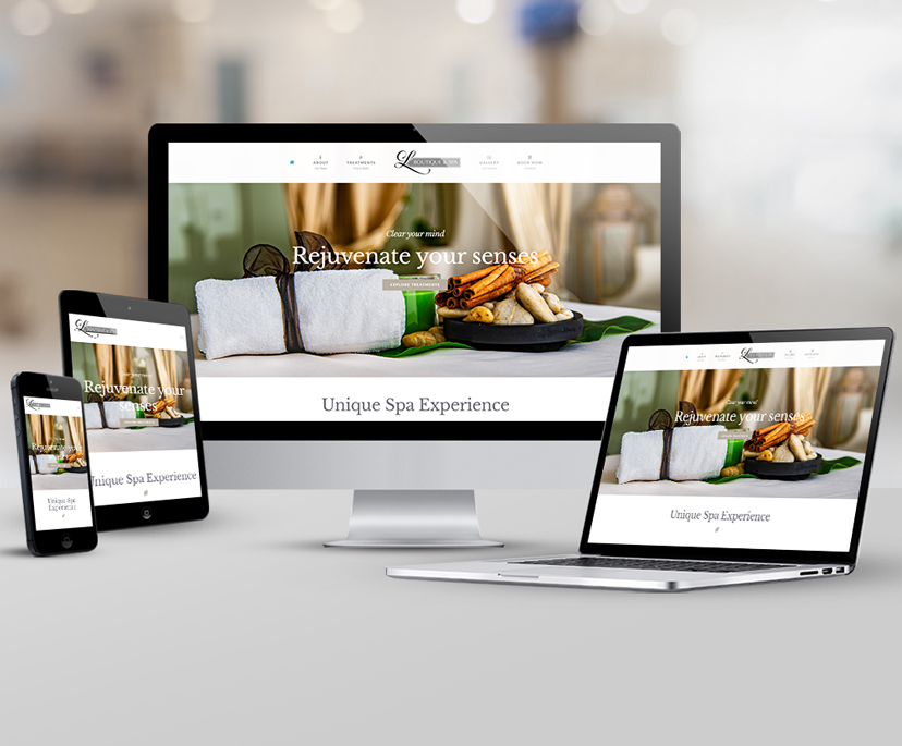 Website for L Boutique and Spa